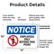Signmission Employees Only Beyond This Point OSHA Notice Sign, Plastic, 14in W x 10in L, 2PK OS-2PACK-NS-P-1014-L-15606 - alternate 7